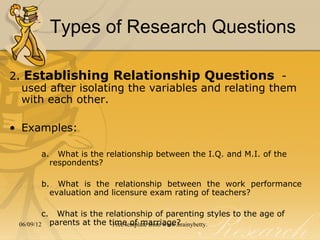 Chapter 3-THE RESEARCH PROBLEM | PPT