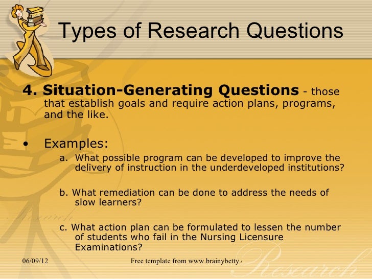 situational questions examples