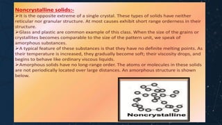 Chapter 3_The Structure of Crystalline Solids and Non-Crystalline ...