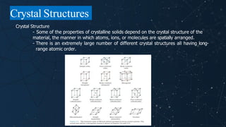 Chapter 3_The Structure of Crystalline Solids and Non-Crystalline ...