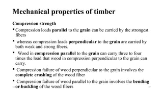 Timber Perpendicular Compression Chapter 3: Construction Materials Timber part .pptx