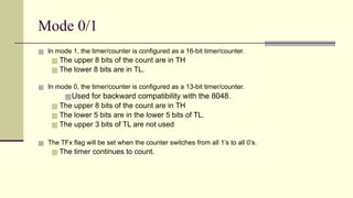 8051 MICROCONTROLLER TIMER AND ITS APPLICATIONS | PPTX