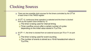 8051 MICROCONTROLLER TIMER AND ITS APPLICATIONS | PPTX