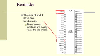 8051 MICROCONTROLLER TIMER AND ITS APPLICATIONS | PPTX