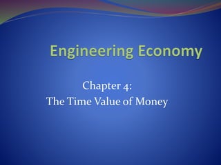 Chapter 4:
The Time Value of Money
 