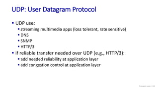 Comprehensive Overview of Transport Layer in Computer Networking | PDF