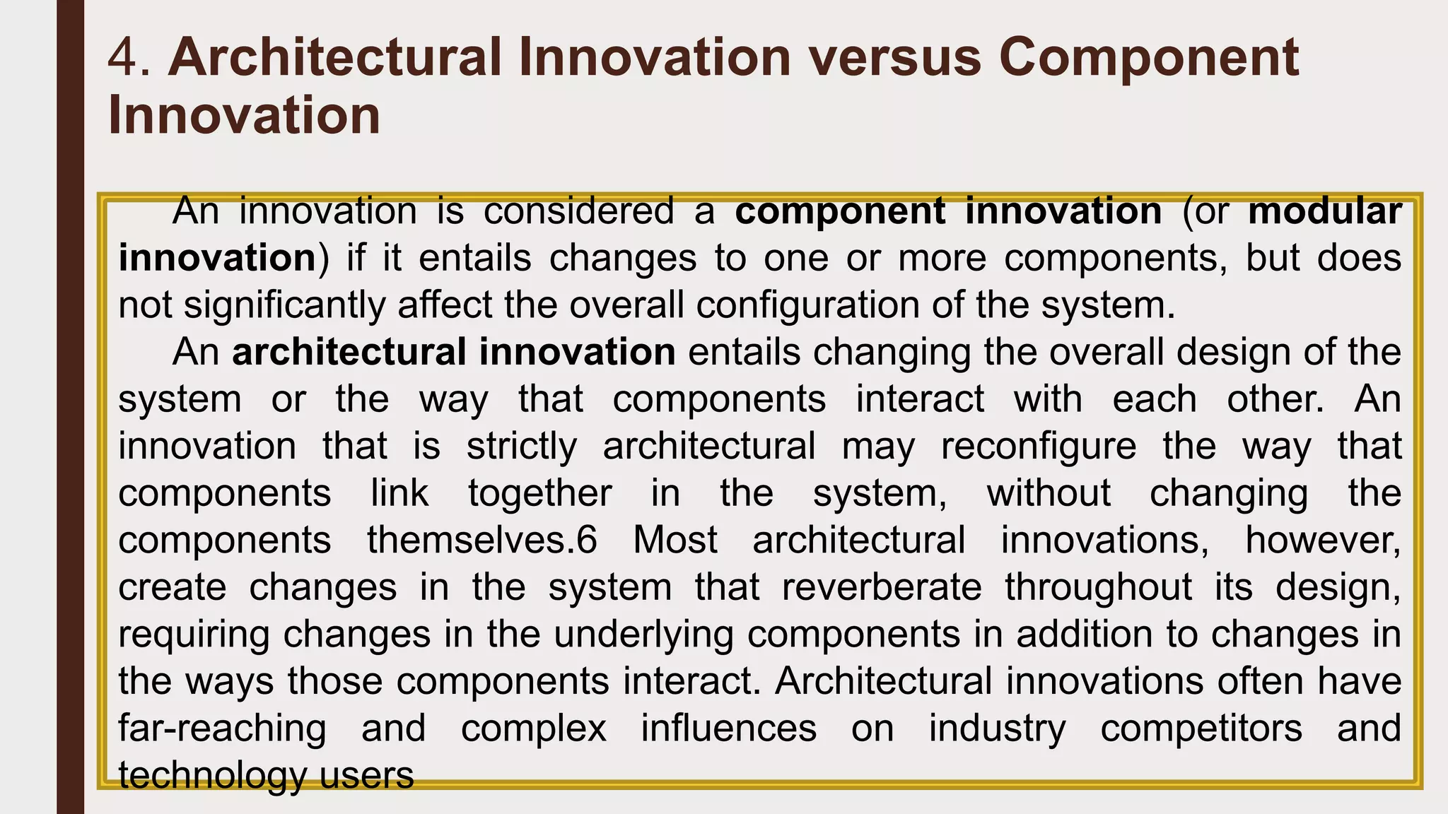 Chapter 3 types and patterns of innovation | PPTX