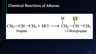 81
Chemical Reactions of Alkenes
 