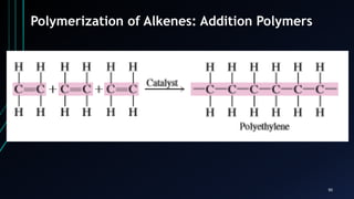 90
Polymerization of Alkenes: Addition Polymers
 