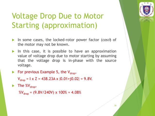 CHAPTER 3 Voltage Drop and Short Circuit Analysis.pptx