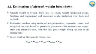 Weight Engineering Chapter 3_Weight and Configuration for aerospace vehicle design.pptx