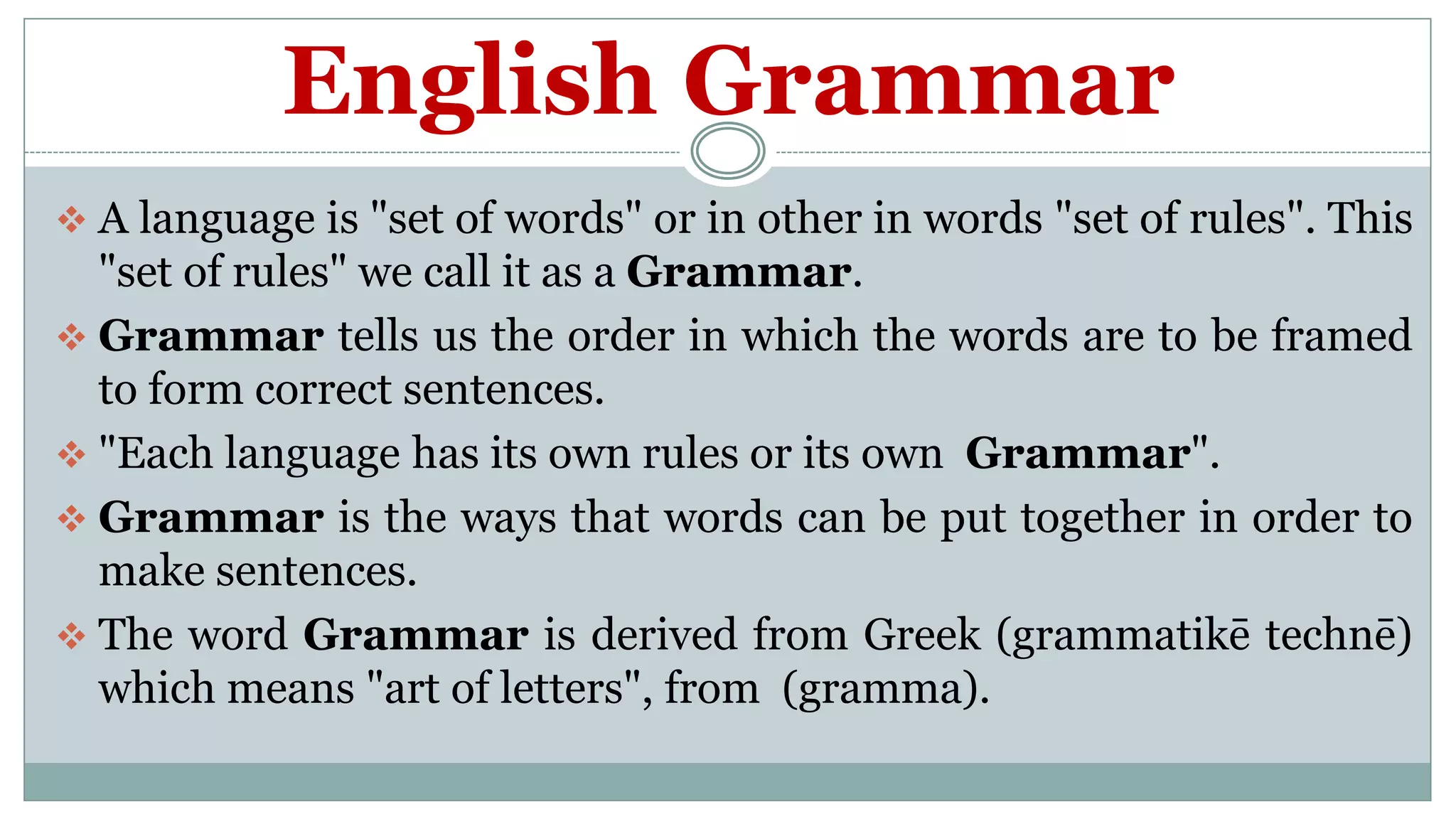 Chapter 3 (why english grammar?) | PPTX
