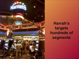 Harrah’s
targets
hundreds of
segments
 
