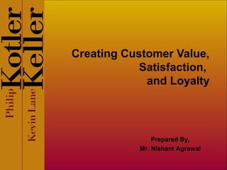 Creating Customer Value,
Satisfaction,
and Loyalty
Prepared By,
Mr. Nishant Agrawal
 