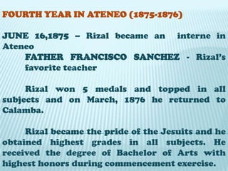 They acquired prestige as an excellent college 	for boys.TWO GROUPS OF STUDENT Roman Empire	 (internos/boarders)	-RED 	FLAGCarthaginian Empire	 (externos/non-boarders)			 -BLUE FLAG 5 RANKS EMPERORTRIBUNEDECURIONCENTURIONSTANDARD BEARER RAYADILLO – official uniform of Ateneo students