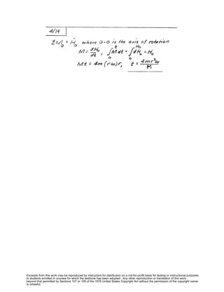 Excerpts from this work may be reproduced by instructors for distribution on a not-for-profit basis for testing or instructional purposes
to students enrolled in courses for which the textbook has been adopted. Any other reproduction or translation of this work
beyond that permitted by Sections 107 or 108 of the 1976 United States Copyright Act without the permission of the copyright owner
is unlawful.
 