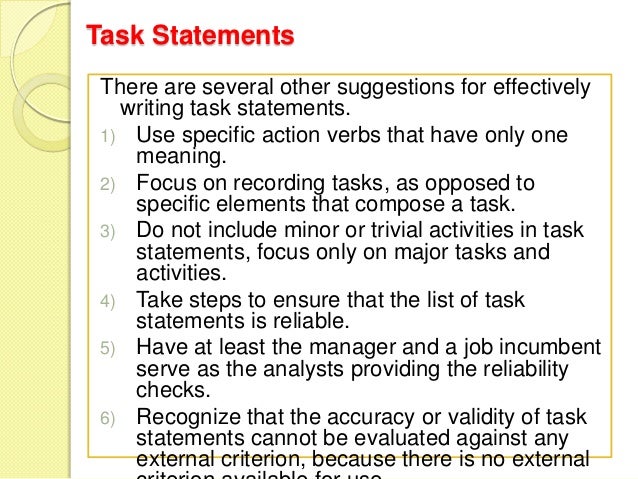 Job Analysis and Rewards