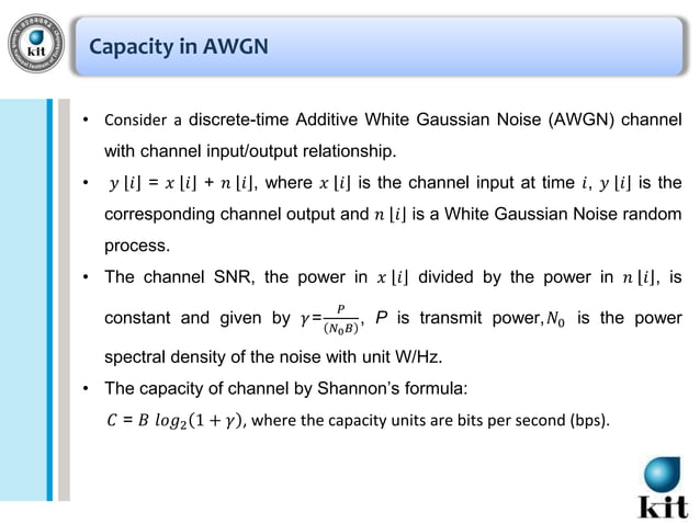 Wireless Channels Capacity | PPTX | Computer Networking | Computing