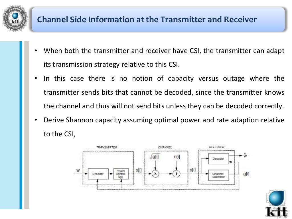 Wireless Channels Capacity