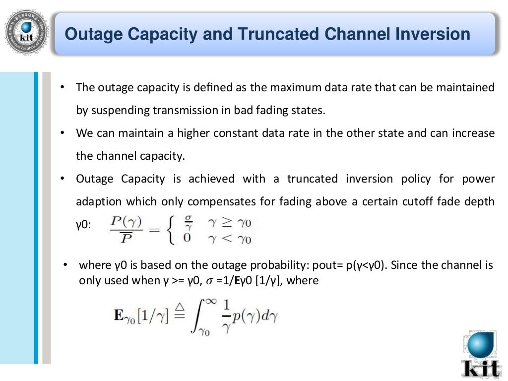 Wireless Channels Capacity