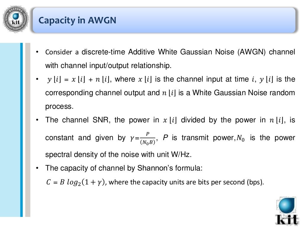 Wireless Channels Capacity