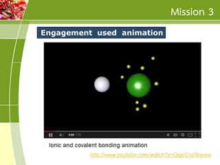 Mission 3
Engagement used animation

http://www.youtube.com/watch?v=QqjcCvzWwww

 