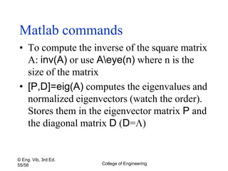 Dynamics of multiple degree of freedom linear systems | PPT