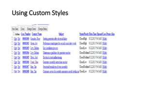 Using Custom Styles
 
