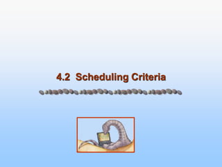 4.2 Scheduling Criteria
 