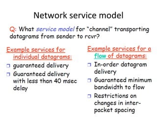 Network service model
 