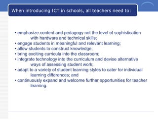 Teaching & Learning Frameworks for Integrating Technology in the ...