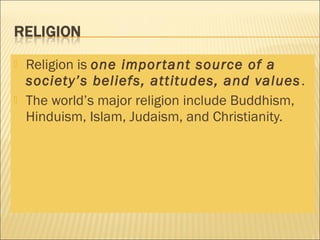 Chapter 4 - Social and Cultural Environment | PPT