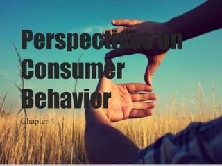 Perspectives on
Consumer
Behavior
Chapter 4
 