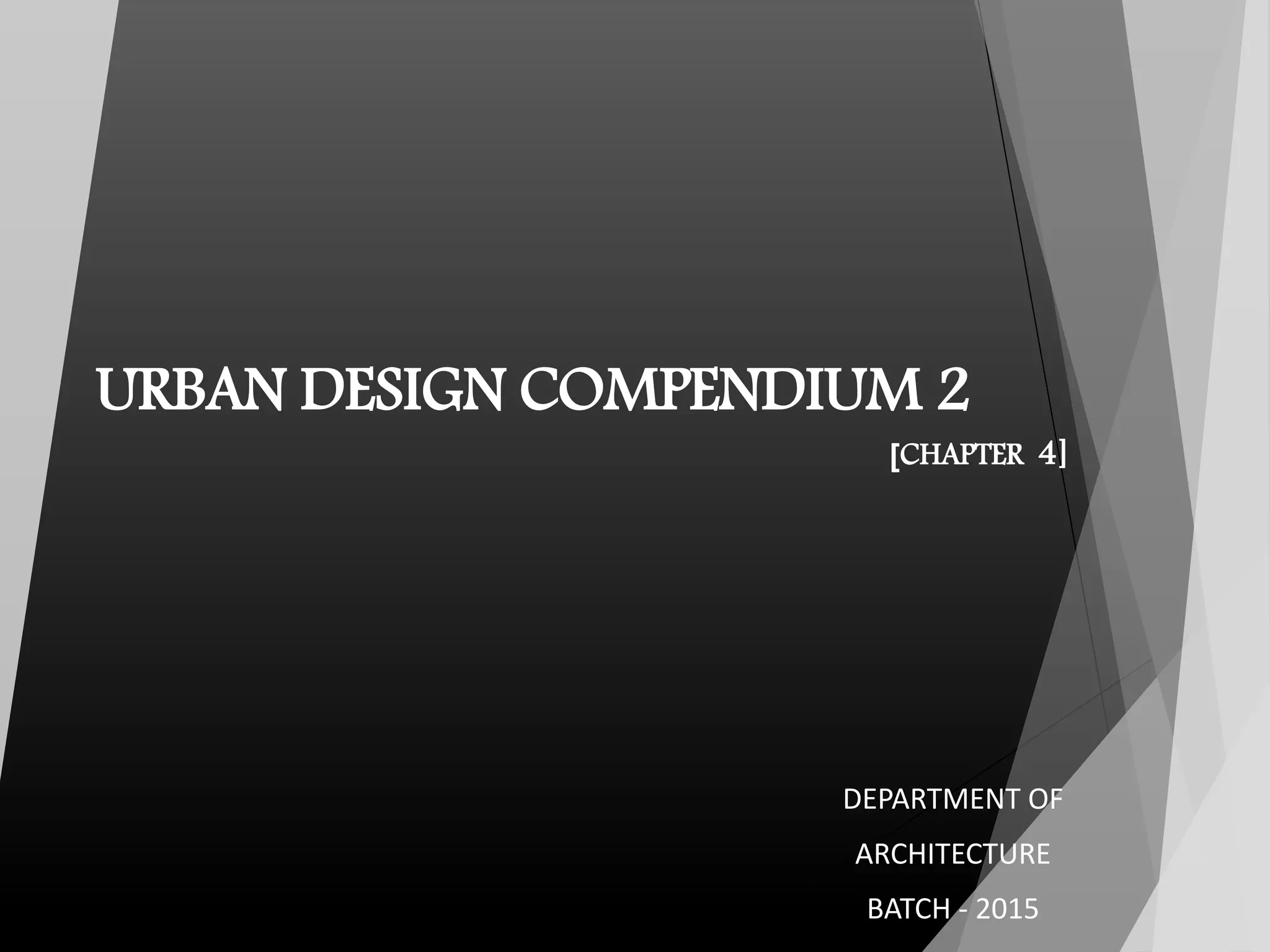 URBAN DESIGN COMPENDIUM 1 | PPTX