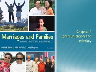 Chapter 4
Communication and
Intimacy
 