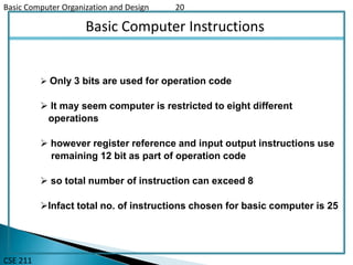 Instruction codes and computer registers | PPT