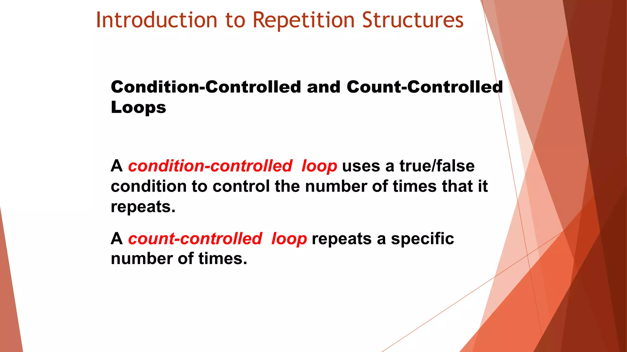 Repitition Structure | PPT