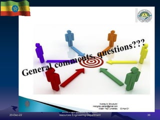 20-Dec-22
mengistuzantet@mtu.edu.et
lecturer@ Hydraulic and water
resources Engineering Department 36
 