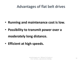 • Running and maintenance cost is low.
• Possibility to transmit power over a
moderately long distance.
• Efficient at high speeds.
www.bookspar.com | Website for Students |
VTU NOTES | QUESTION PAPERS
22
 
