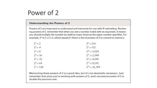 Power of 2
 