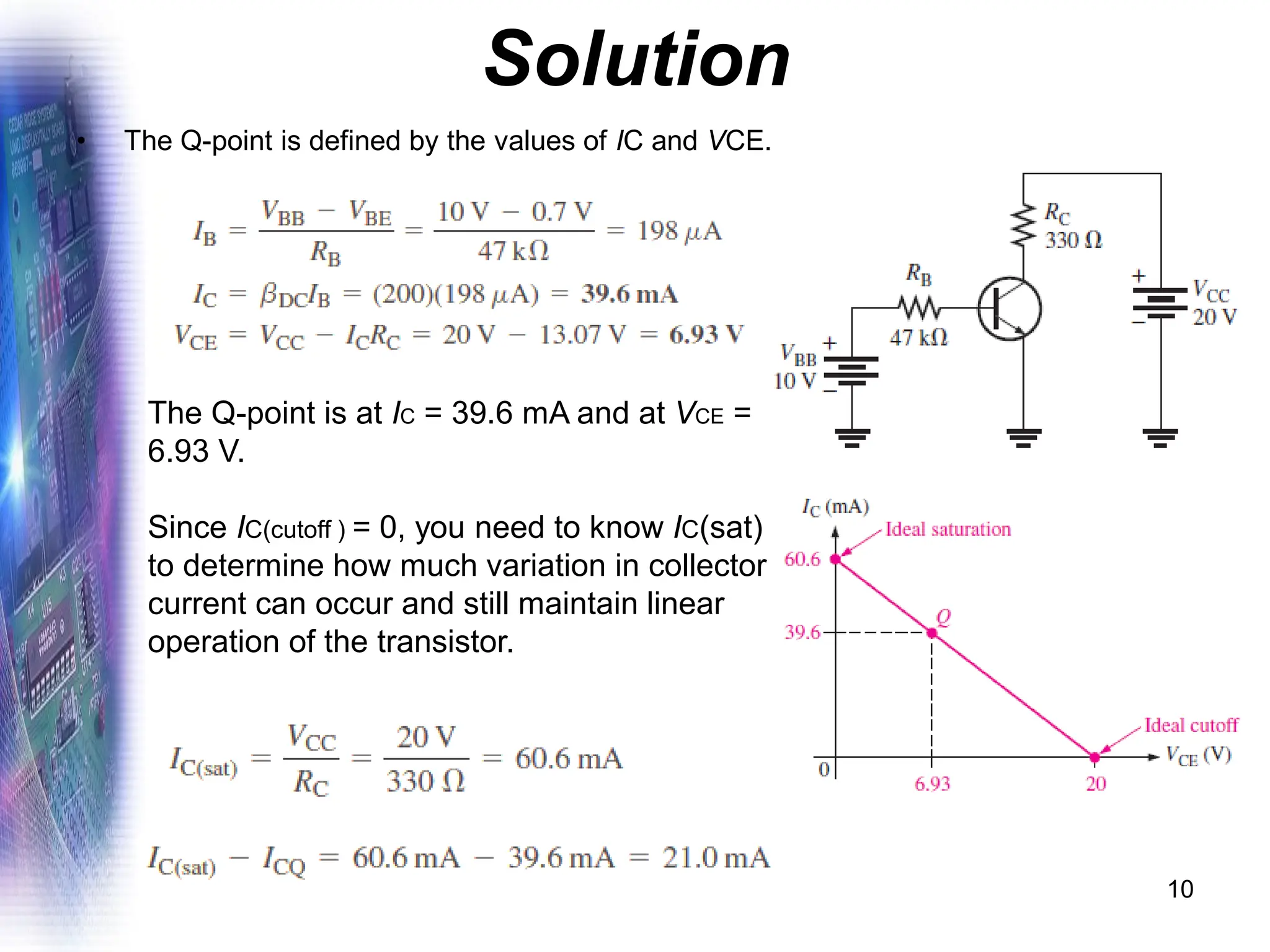 DC Biasing – Bipolar Junction Transistors (BJTs) | PDF