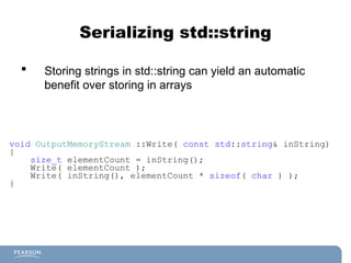 Multiplayer Game Programming Object Serialization Chapter 4.ppt