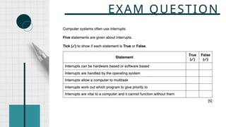 EXAM QUESTION
 