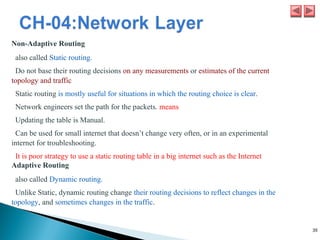 Not Routed Properly network layer and networking Chapter 4.ppt