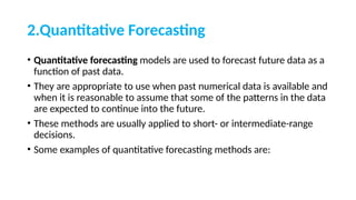 Principles of Management Forecasting concept | PPTX