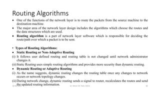 Chapter4.pdf - Network Layer with Subnetting and Routing Algorithms | PDF