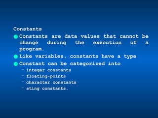 Chapter4.pptx DATA TYPES, OPERATORS AND SIMPLE FUNCTIONS | PPTX