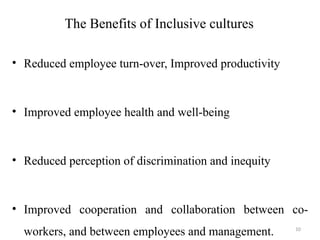 Promoting Inclusive Culture: Building Diverse and Equitable Workplaces ...