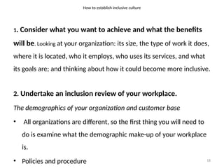 Promoting Inclusive Culture: Building Diverse and Equitable Workplaces ...