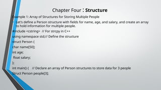 Comprehensive Guide to Using Structures in C++ Programming | PPTX